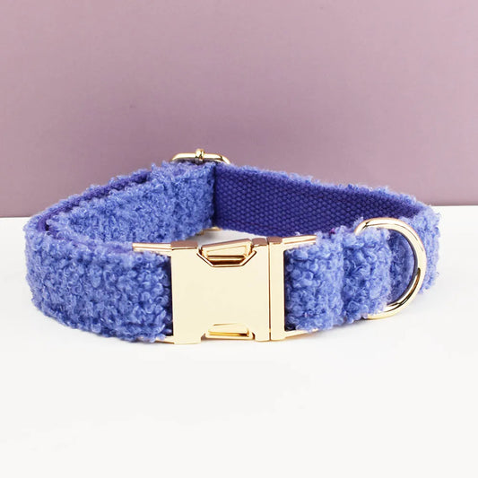 Collier laine bouclée Bleu - Maison Canovia
