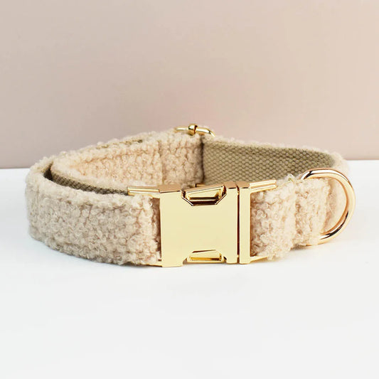 Collier laine bouclée Beige – Maison Canovia