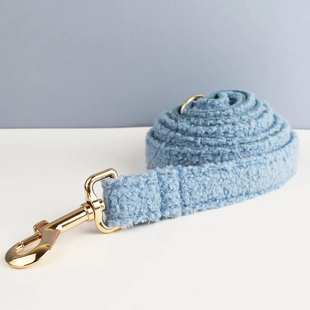 Harnais & Laisse laine bouclée personnalisables – Maison Canovia