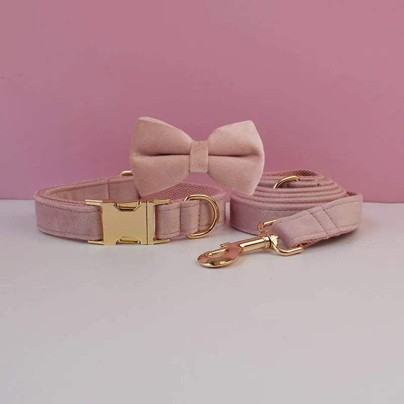 Collier en velours Rose Poudré – Maison Canovia