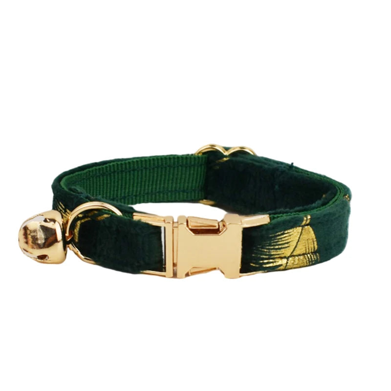 Cat Collar Bowknot Adjustable Safety Personalized pet collar Customized Name Soft