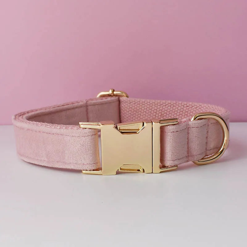 Collier en velours Rose Poudré – Maison Canovia