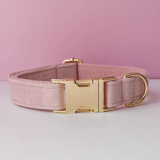 Collier en velours Rose Poudré – Maison Canovia