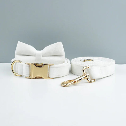 Collier en velours Blanc – Maison Canovia