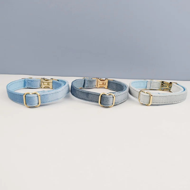 Cute Bowknot Cat Collar Personalized Cat Collar with Bell Engraving ID Tag Nameplate Kitten Collars Necklace