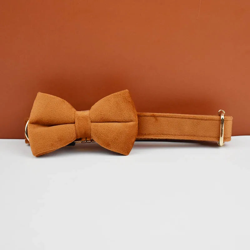 Collier en velours Orange – Maison Canovia