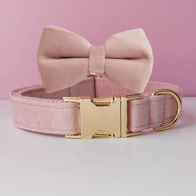 Collier en velours Rose Poudré – Maison Canovia