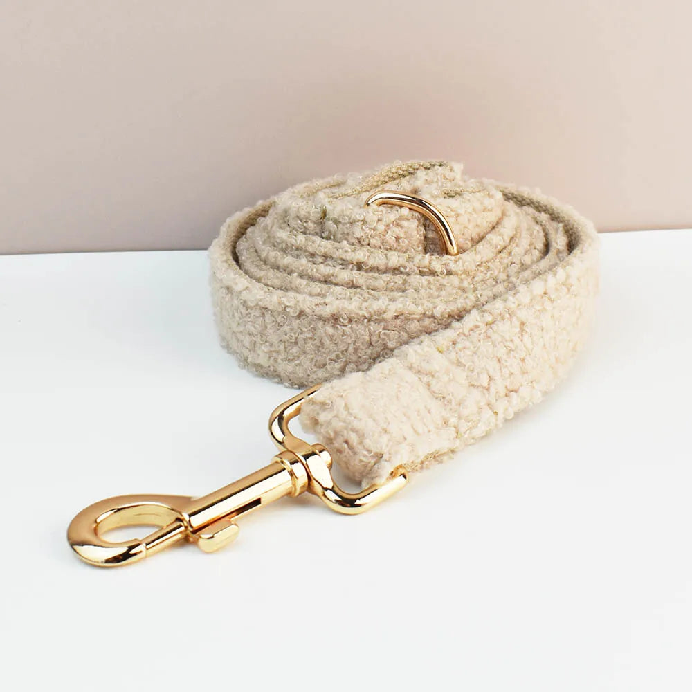 Harnais & Laisse laine bouclée  personnalisables – Maison Canovia