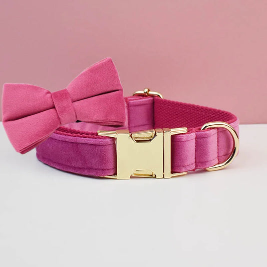 Collier en velours Fuchsia – Maison Canovia