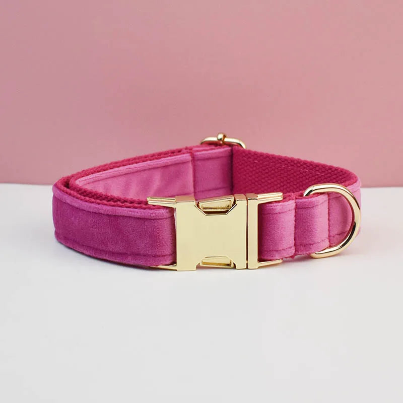 Collier en velours Fuchsia – Maison Canovia