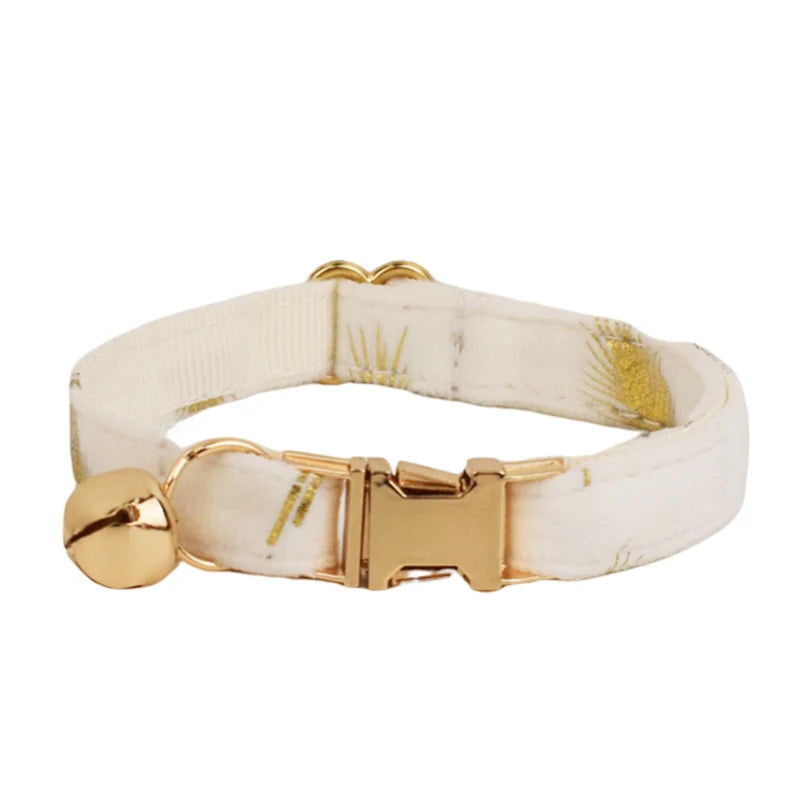 Cat Collar Bowknot Adjustable Safety Personalized pet collar Customized Name Soft