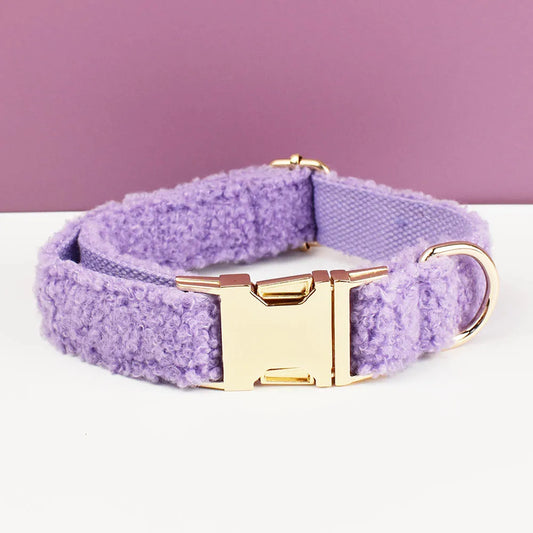 Collier laine bouclée Violet - Maison Canovia