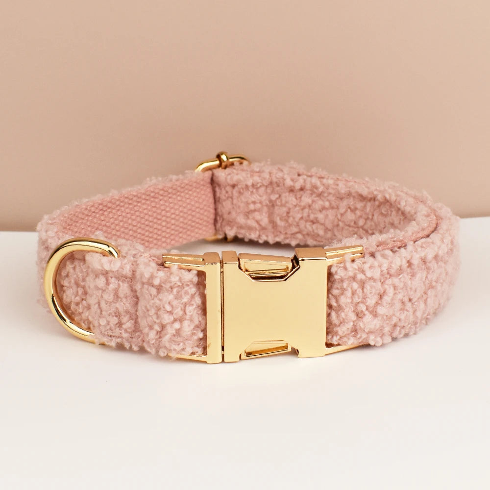 Collier laine bouclée Rose - Maison Canovia